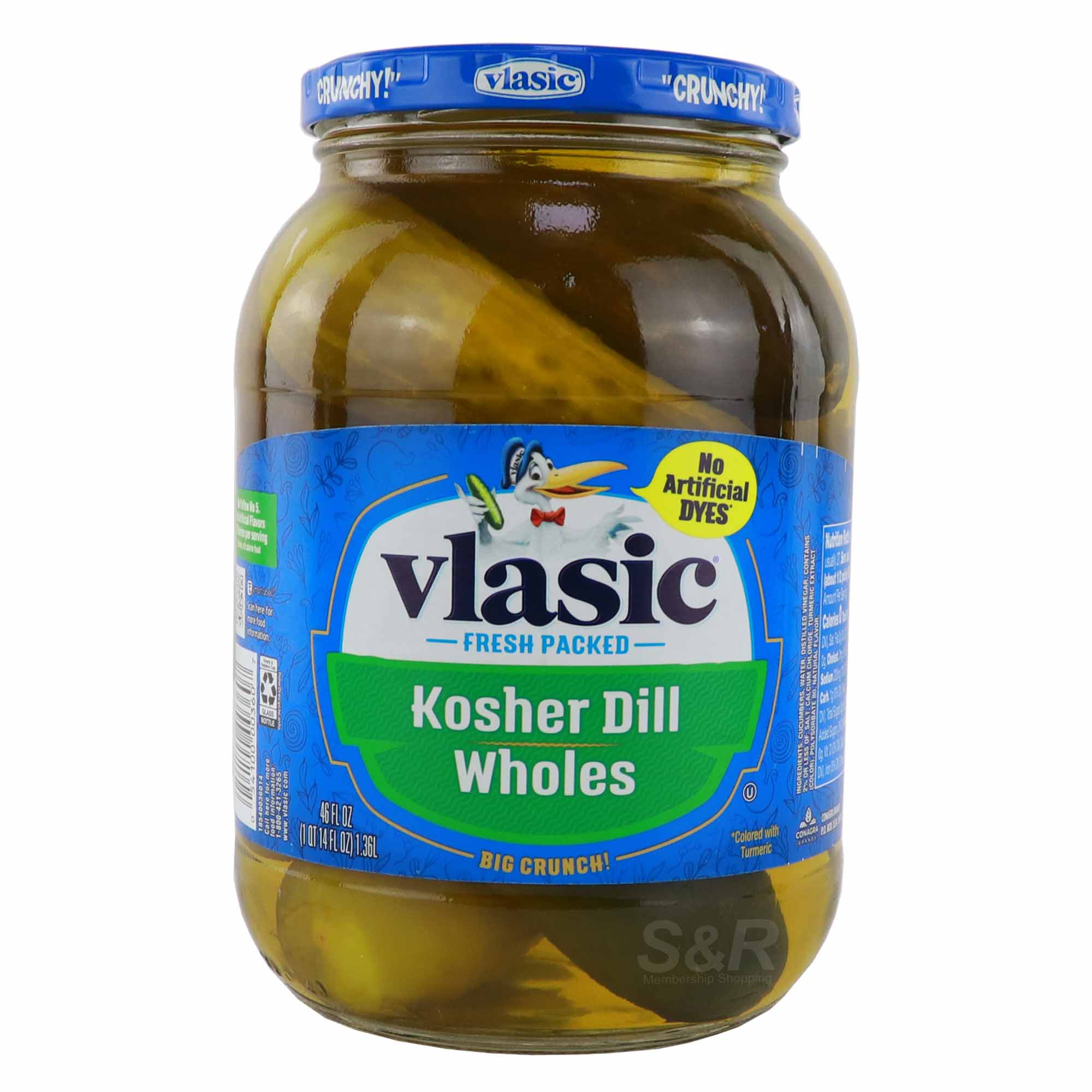 Vlasic Kosher Dill Wholes 1.36L Vlasic Kosher Dill Wholes 1.36L